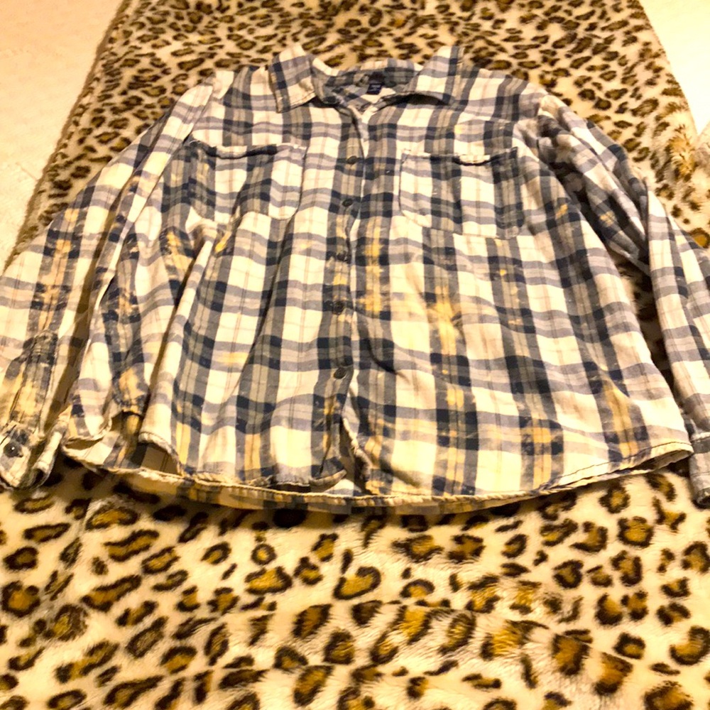 Distressed flannel